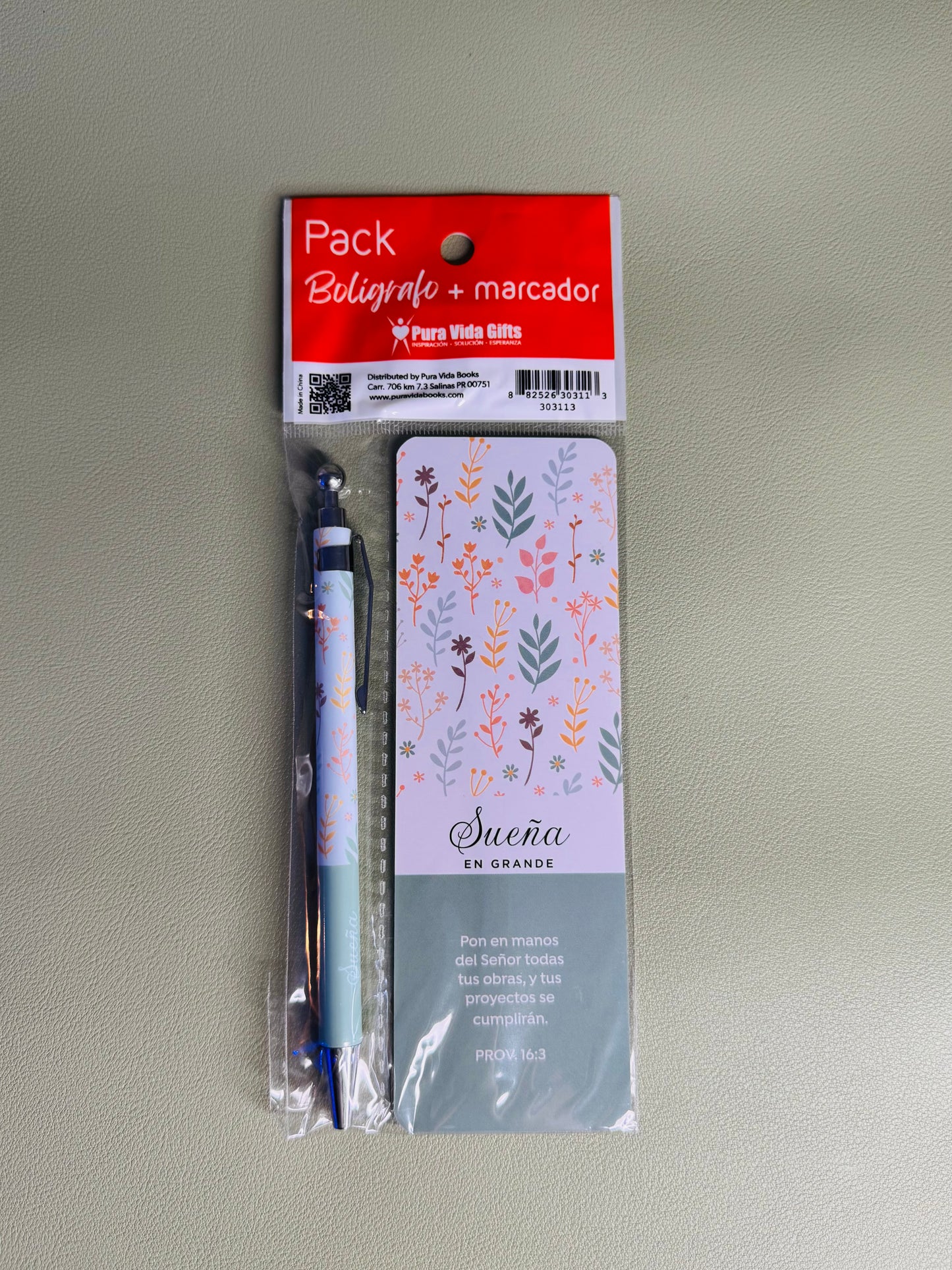 Marcador y Bolígrafo Sueña en grande